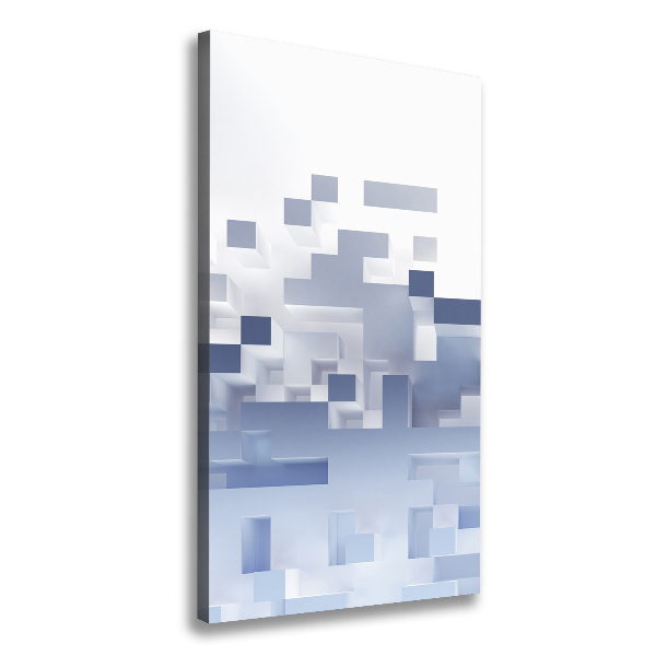 Stampa quadro su tela verticale Astrazione cubica