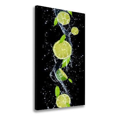 Quadro su tela canvas verticale Lime