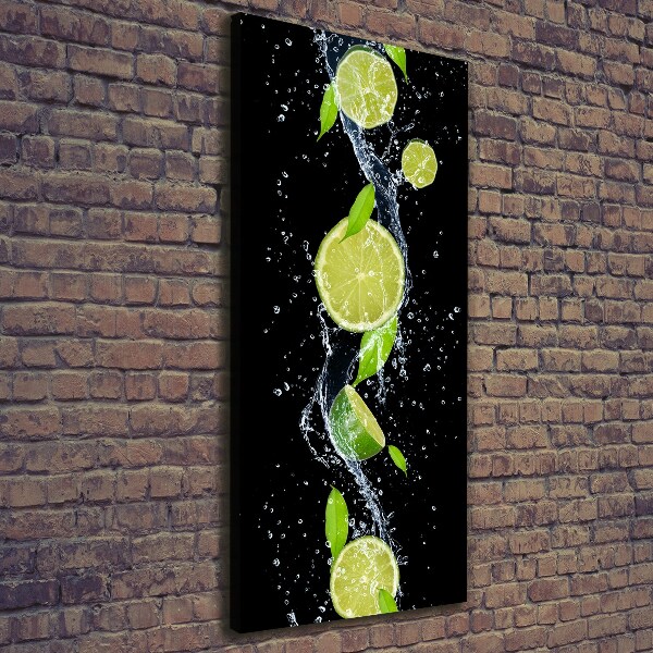 Quadro su tela canvas verticale Lime