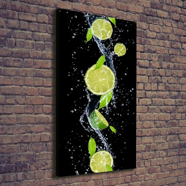 Quadro su tela canvas verticale Lime