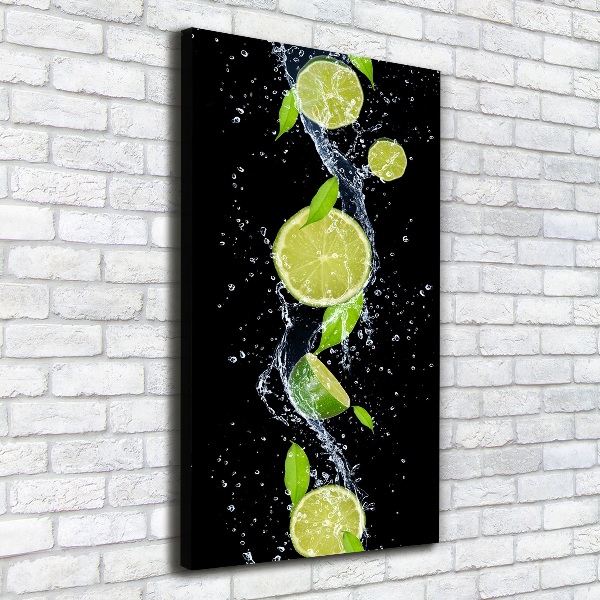 Quadro su tela canvas verticale Lime