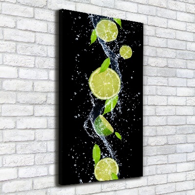 Quadro su tela canvas verticale Lime