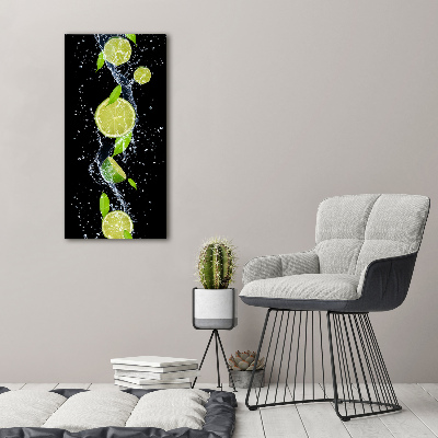 Quadro su tela canvas verticale Lime