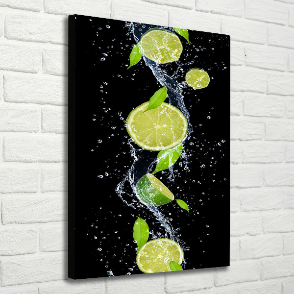 Quadro su tela canvas verticale Lime
