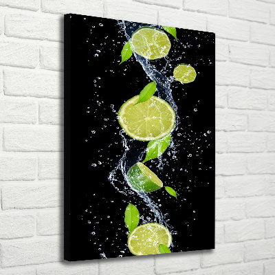 Quadro su tela canvas verticale Lime