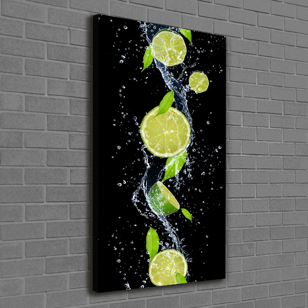 Quadro su tela canvas verticale Lime