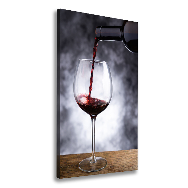 Quadro foto su tela verticale Vino rosso