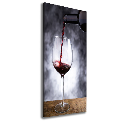 Quadro foto su tela verticale Vino rosso