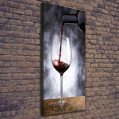 Quadro foto su tela verticale Vino rosso