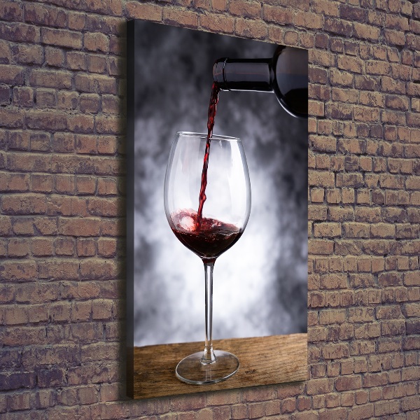 Quadro foto su tela verticale Vino rosso