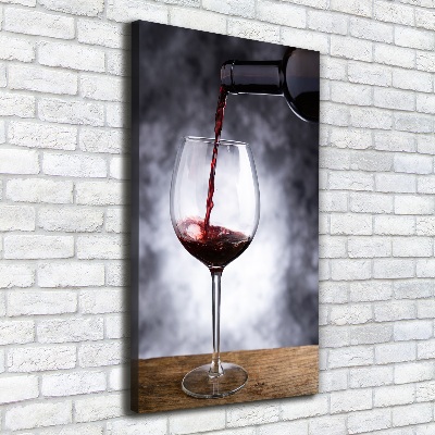 Quadro foto su tela verticale Vino rosso