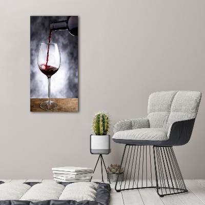 Quadro foto su tela verticale Vino rosso