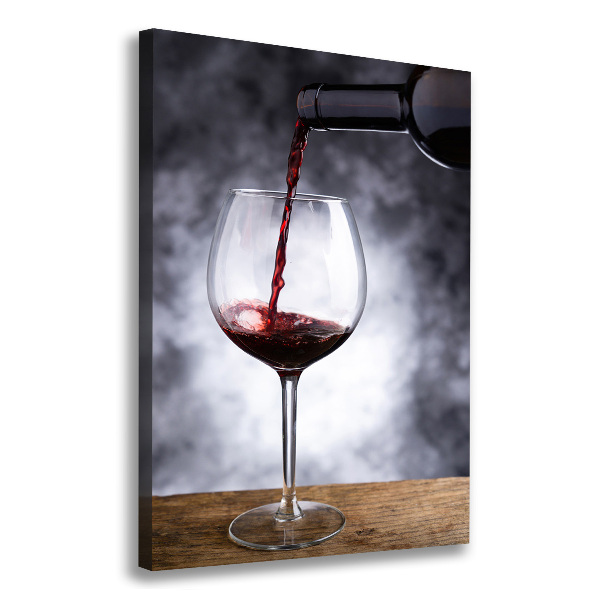 Quadro foto su tela verticale Vino rosso