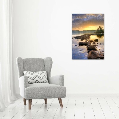 Quadro su tela canvas verticale Lago