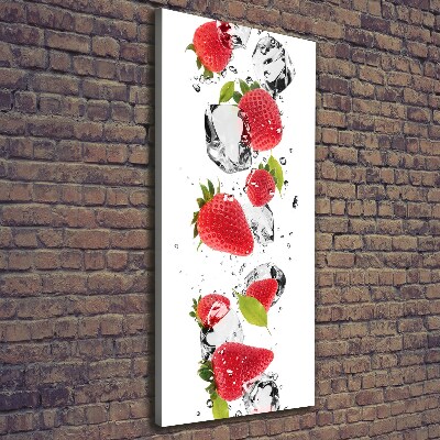 Quadro su tela canvas verticale Fragole