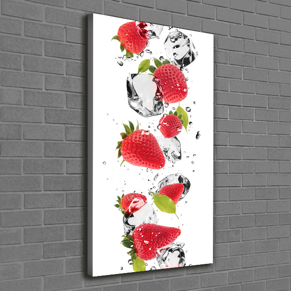 Quadro su tela canvas verticale Fragole