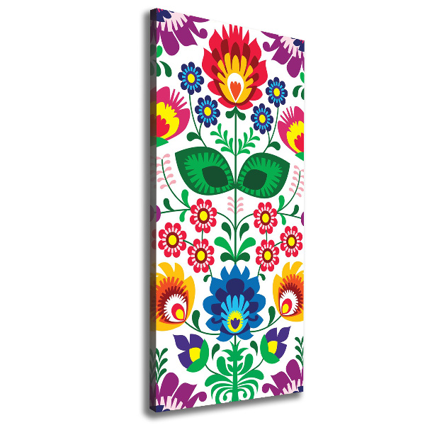 Quadro su tela canvas verticale Modello etnico