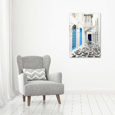 Quadro su tela canvas verticale Strade greche