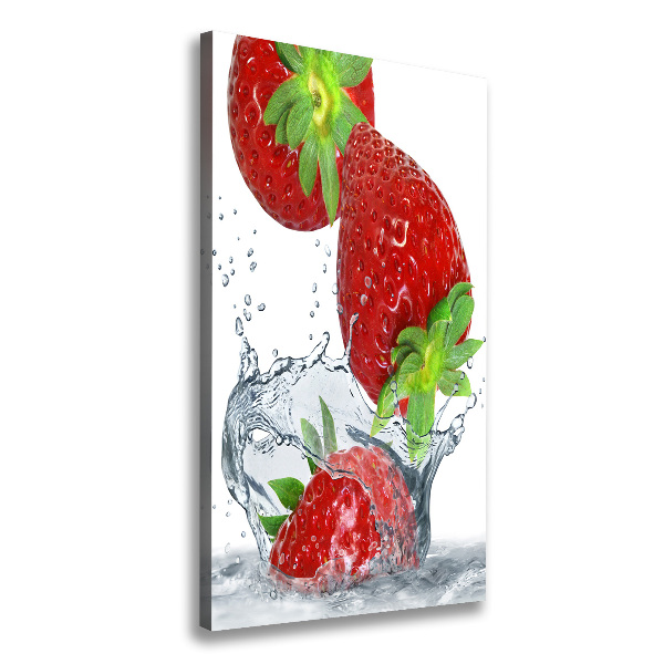 Quadro su tela canvas verticale Fragole