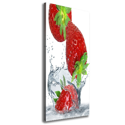 Quadro su tela canvas verticale Fragole