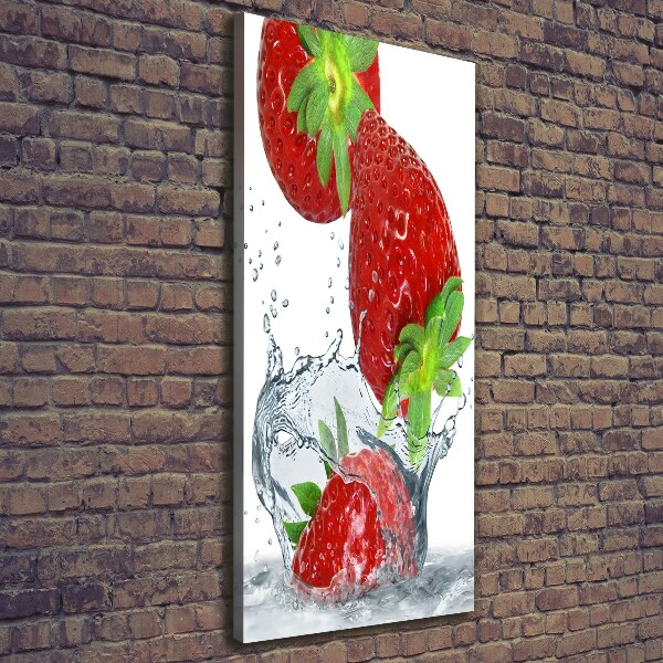 Quadro su tela canvas verticale Fragole