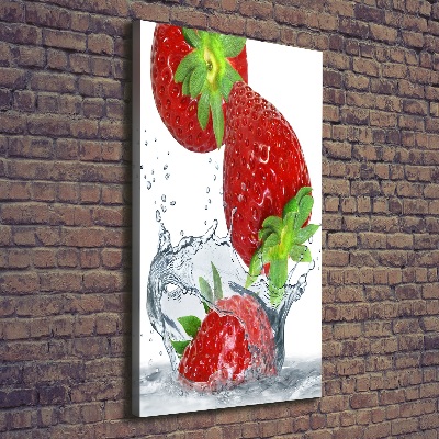 Quadro su tela canvas verticale Fragole