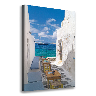 Quadro foto su tela verticale Strade greche