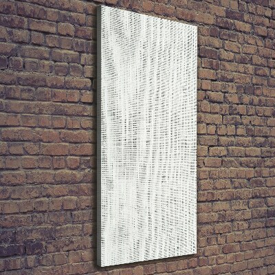 Quadro su tela canvas verticale Tela di lino bianca