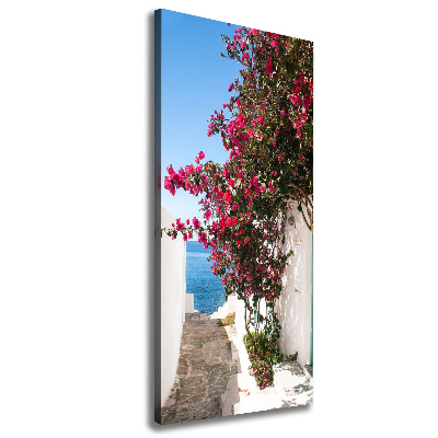 Quadro su tela canvas verticale Strade greche