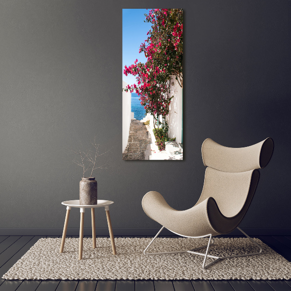 Quadro su tela canvas verticale Strade greche