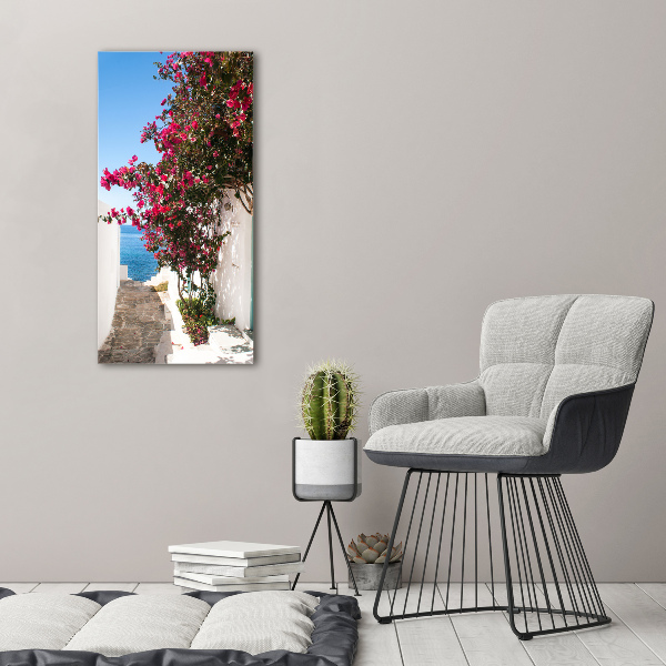 Quadro su tela canvas verticale Strade greche