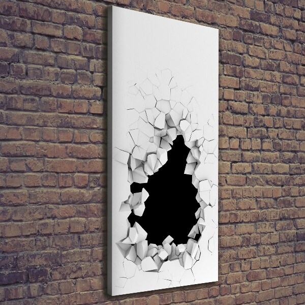 Stampa quadro su tela verticale Buchi nel muro
