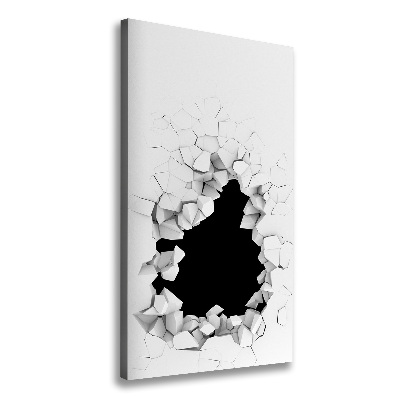 Stampa quadro su tela verticale Buchi nel muro