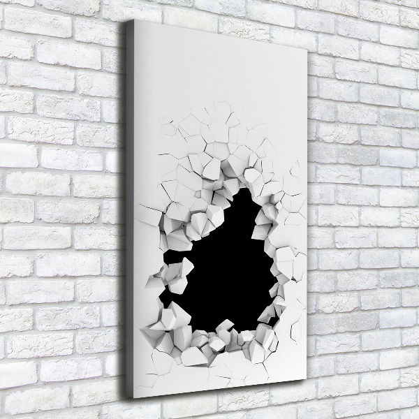 Stampa quadro su tela verticale Buchi nel muro