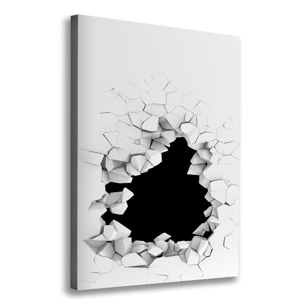 Stampa quadro su tela verticale Buchi nel muro