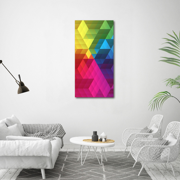 Quadro su tela canvas verticale Sfondo geometrico