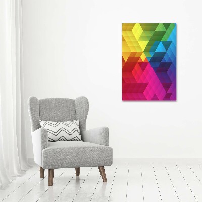 Quadro su tela canvas verticale Sfondo geometrico