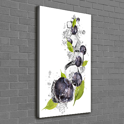 Quadro foto su tela verticale Bacche e ghiaccio