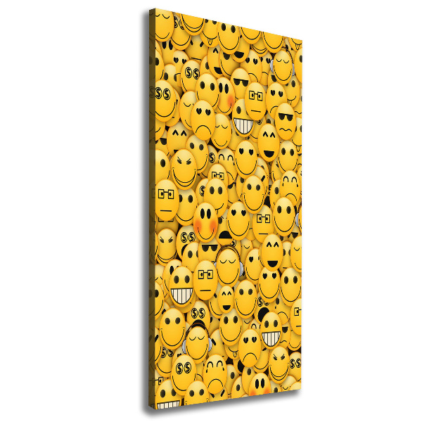 Quadro su tela canvas verticale Emoticon