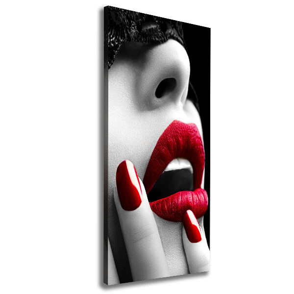 Quadro foto su tela verticale Maschera di pizzo