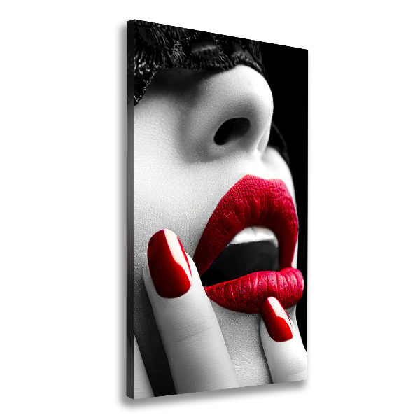 Quadro foto su tela verticale Maschera di pizzo