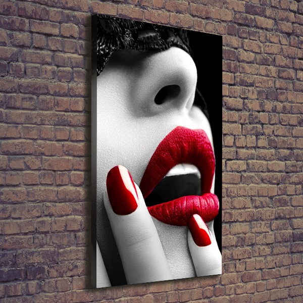 Quadro foto su tela verticale Maschera di pizzo