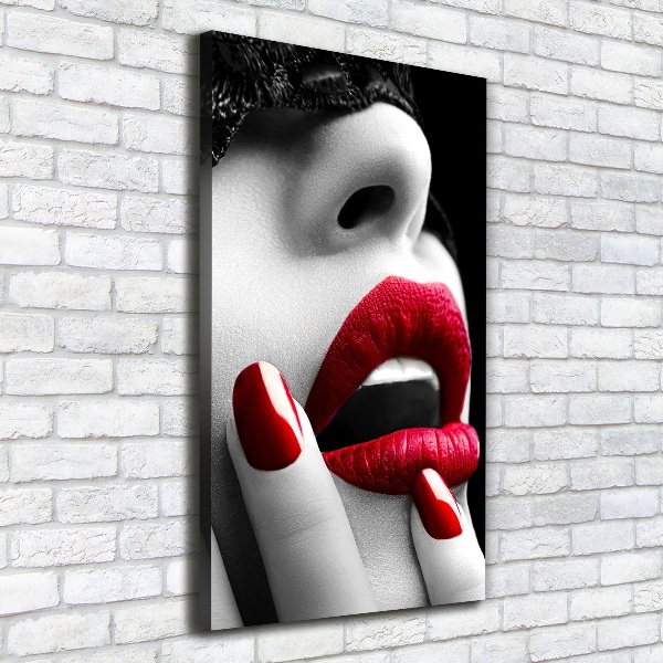 Quadro foto su tela verticale Maschera di pizzo