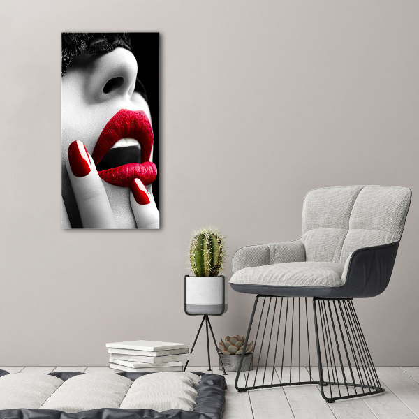 Quadro foto su tela verticale Maschera di pizzo