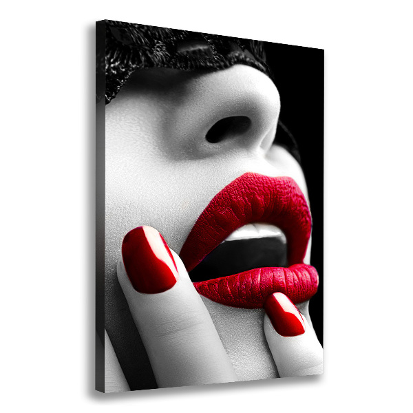 Quadro foto su tela verticale Maschera di pizzo