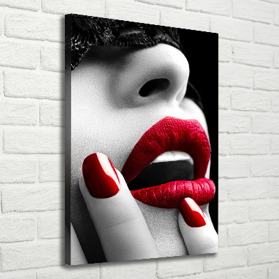 Quadro foto su tela verticale Maschera di pizzo