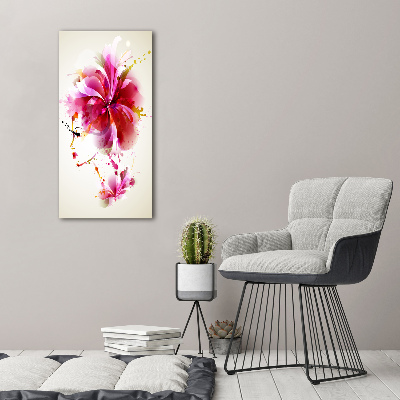 Quadro su tela canvas verticale Donna astratta