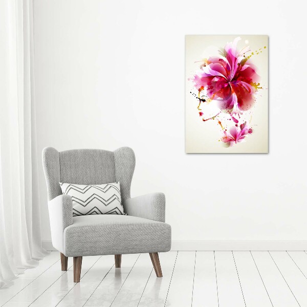 Quadro su tela canvas verticale Donna astratta