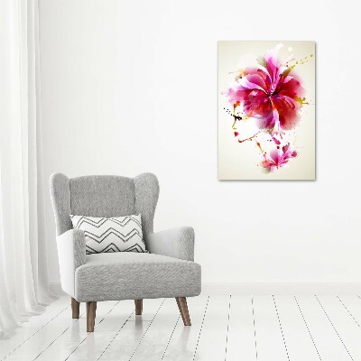 Quadro su tela canvas verticale Donna astratta
