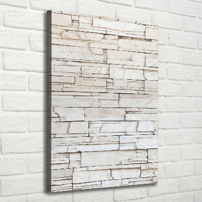 Quadro foto su tela verticale Muro di pietra